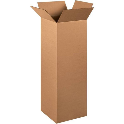 Box Partners Tall Corrugated Boxes 12"X12"X36" Kraft Package Of 15