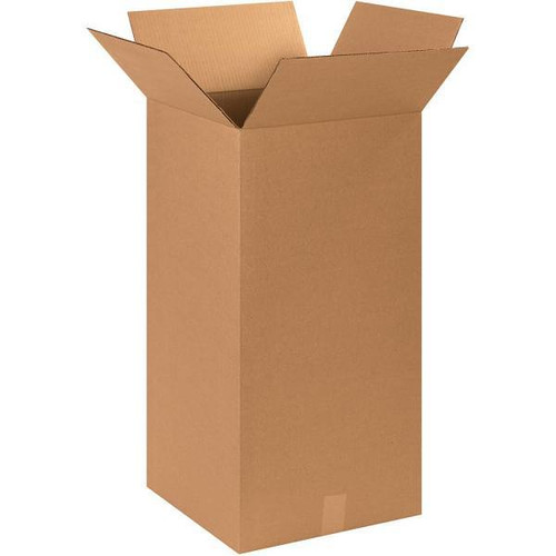 Box Partners Tall Corrugated Boxes 15"X15"X30" Kraft Package Of 15