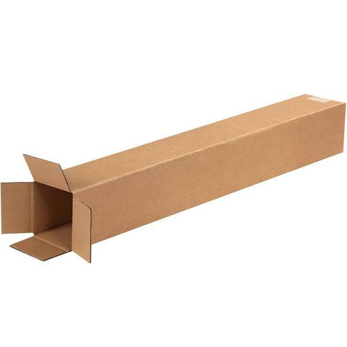 Box Partners Tall Corrugated Boxes 4"X4"X28" Kraft Package Of 25