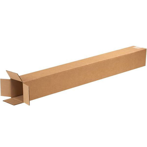 Box Partners Tall Corrugated Boxes 4"X4"X36" Kraft Package Of 25