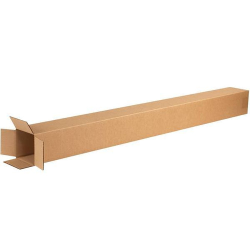 Box Partners Tall Corrugated Boxes 4"X4"X48" Kraft Package Of 25