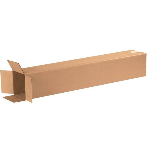 Box Partners Tall Corrugated Boxes 6"X6"X36" Kraft Package Of 25
