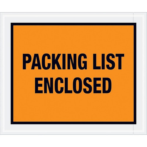 Box Partners 10 X 12" Orange "Packing List Enclosed" Envelopes Cs Of 500 PL429