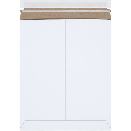 Box Partners 11x13 1/2" White Self-Seal Stayflats Plus? Mailers Case Of 100