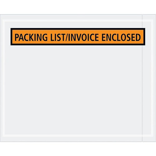 Box Partners 4 1/2 X 5 1/2" Orange Packing List/Invc Enclsd Envelopes Cs Of 1000