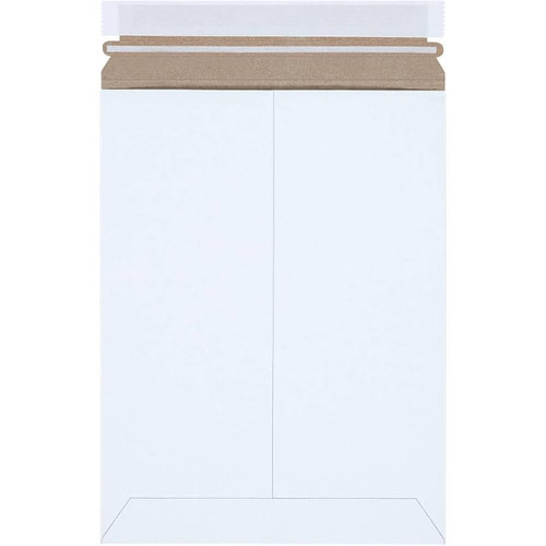 Box Partners 9 X 11 1/2" White Self-Seal Stayflats Plus Mailers Case Of 25