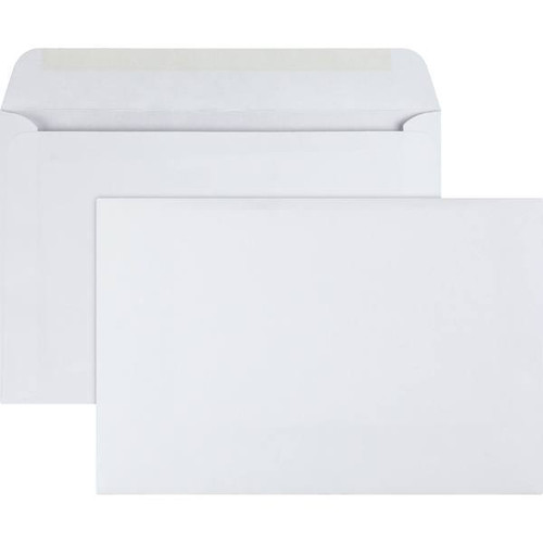 Quality Park Booklet Envelope 6"X9" Gummed Closure White Package Of 100