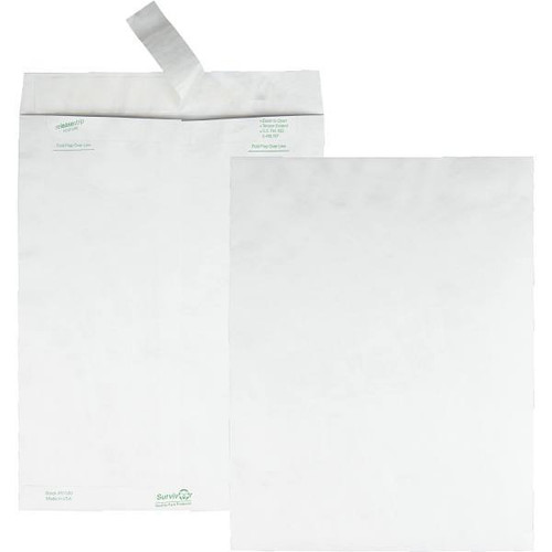 Quality Park Survivor Catalog Tyvek Mailer 10x13" Peel&seal White Package Of 100