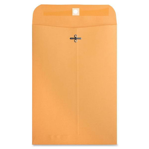Business Source #75 Clasp Envelope 7.5"X10.5" Kraft Package Of 100