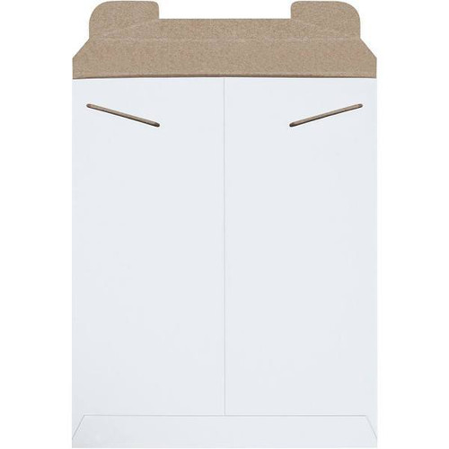 Box Partners 11 X 13 1/2" White Stayflats? Mailers Case Of 100