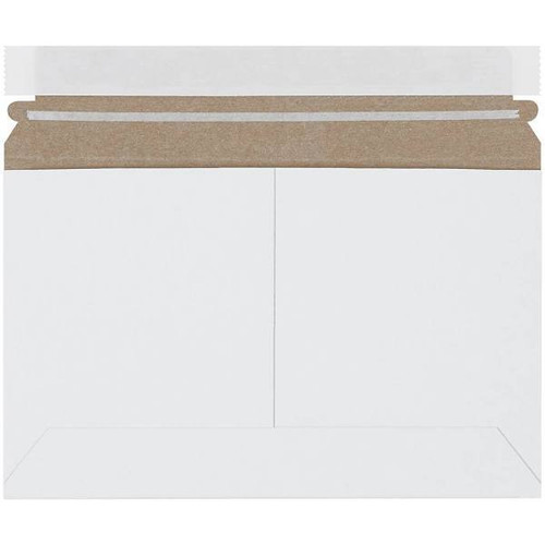 Box Partners 9 X 6" White Side Loading Stayflats Lite? Mailers Case Of 100