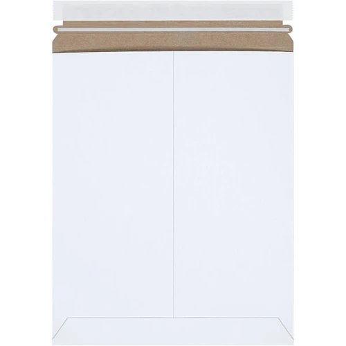 Box Partners 11 X 13 1/2" White Self-Seal Stayflats Plus Mailers Cs Of 25