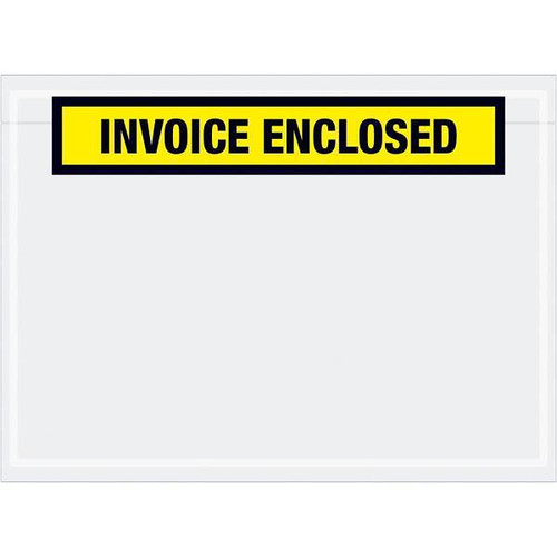 Box Partners 7 1/2 X 5 1/2" Yellow "Invoice Enclosed" Envelopes Case Of 1000