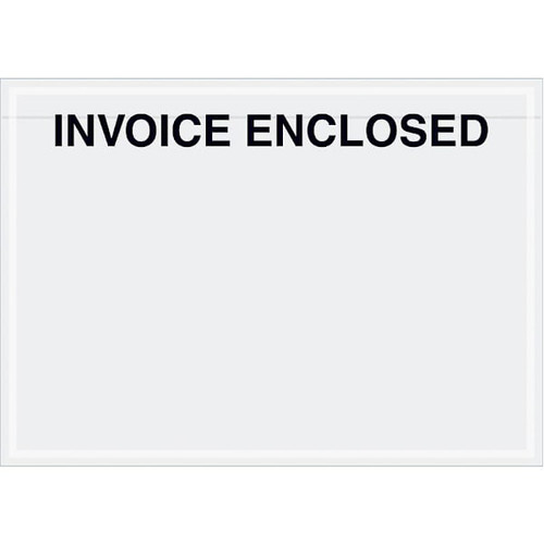 Box Partners 7 X 5" Clear Face "Invoice Enclosed" Envelopes Cs Of 1000