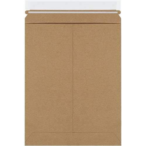 Box Partners 9 X 11 1/2" Kraft Self-Seal Stayflats Plus Mailers Cs Of 100