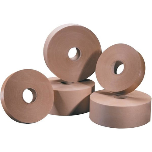 Box Partners 1 1/2" X 500' Kraft Tape Logic #5000 Water Activated Tape Cs Of 20