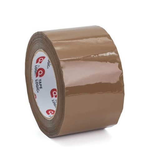 Box Partners 3" X 110 Yd Tan Tape Logic #600 Hot Melt Tape Cs Of 24
