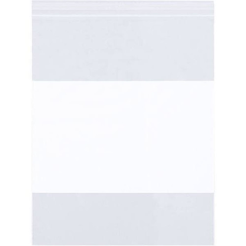 Box Partners 3 X 4" 2 Mil White Block Reclosable Poly Bags Case Of 1000