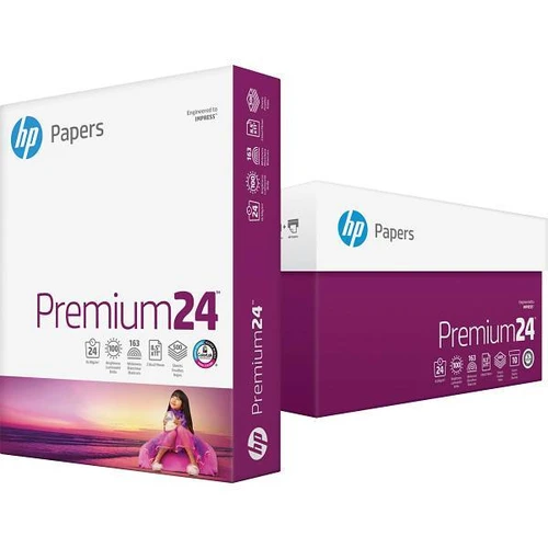 HP Premium24 Copy Paper 8.5"X11" 24 Lb Basis Weight Package Of 500