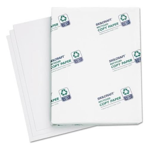 Skilcraft U.s. Fed Watermark Paper, 8.5 X 11, White, 500 Sheets/Ream (5,000-Pack)