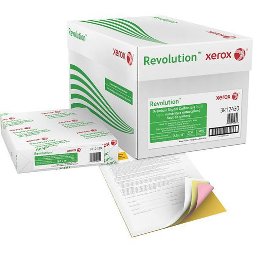 Xerox Digital 4-Part Carbonless Paper White/Canary/Pink/Goldenrod Case Of 1250