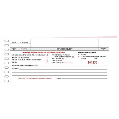 Maintenance Required Pegboard Form, Package Of 300