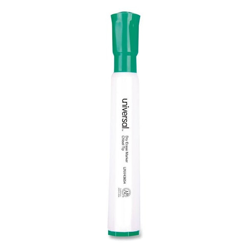 Universal Dry Erase Marker Broad Chisel Tip Green Dozen Package Of 12