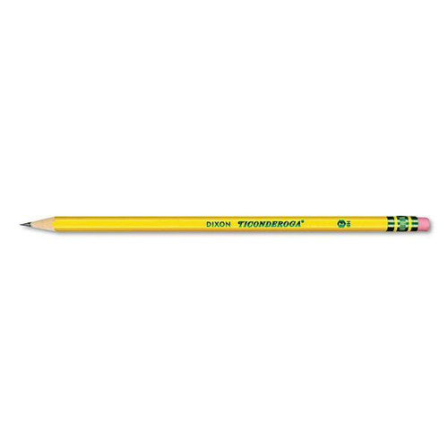 Ticonderoga Pencil Value Pack Hb #2 Black Lead Yellow Barrel Package Of 96