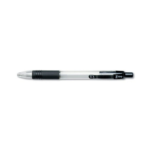 Zebra Z-Grip Pencil 0.5 Mm Hb #2.5 Black Lead Clear/Black Grip Barrel