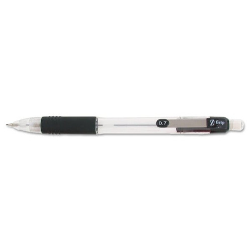 Zebra Z-Grip Pencil 0.7 Mm Hb #2.5 Black Lead Clear/Black Grip