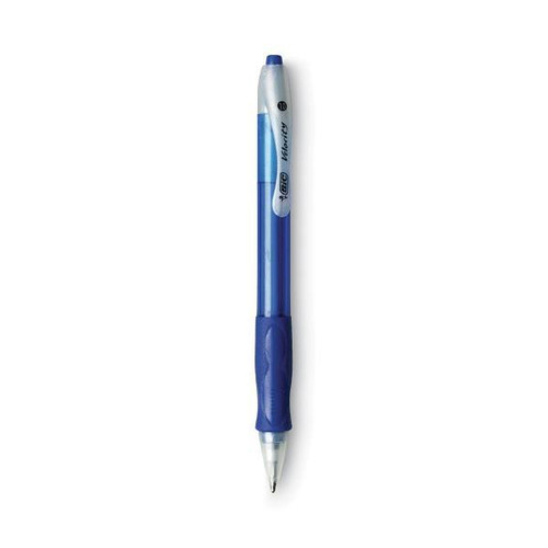 Bic Velocity Ballpoint Pen Retractable M 1 Mm Blue Ink-Blue Barrel Package Of 36