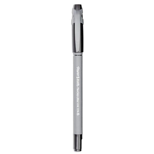 Paper Mate Flexgrip Ultra Recycled Pen 1 Mm Black Ink Gray Brl Package Of 12
