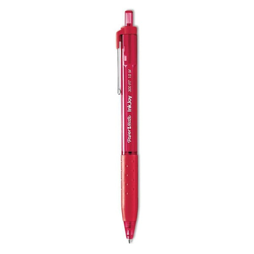 Paper Mate Inkjoy 300 Rt Ballpoint Pen Medium 1 Mm Red Ink/Barrel Package Of 12