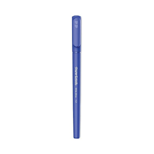 Paper Mate Write Bros. Ballpoint Pen Medium 1 Mm Blue Ink/Brl Package Of 12