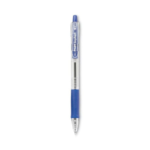 Pilot Easytouch Ballpoint Pen 1 Mm Blue Ink Clear Brl Package Of 12