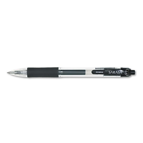 Zebra Sarasa Dry Gel X20 Gel Pen Fine 0.5 Mm Black Ink Smoke Barrel