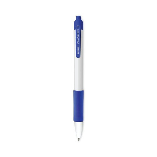 Zebra Sarasa Dry X20+ Gel Pen Fine 0.7 Mm Blue Ink White Barrel