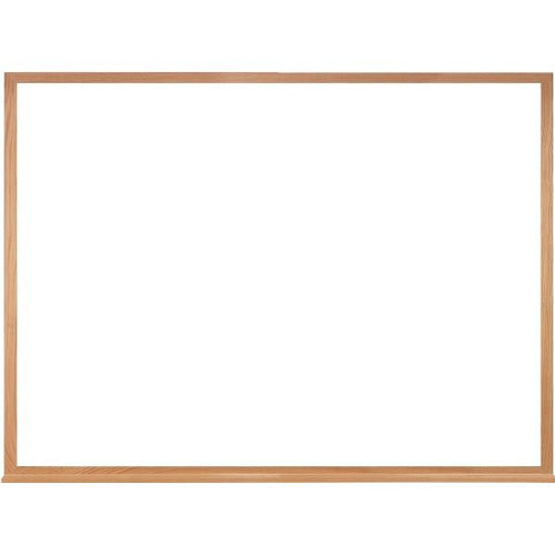 Ghent Non-Magnetic Whiteboard With Wood Frame, 3"H X 4"W