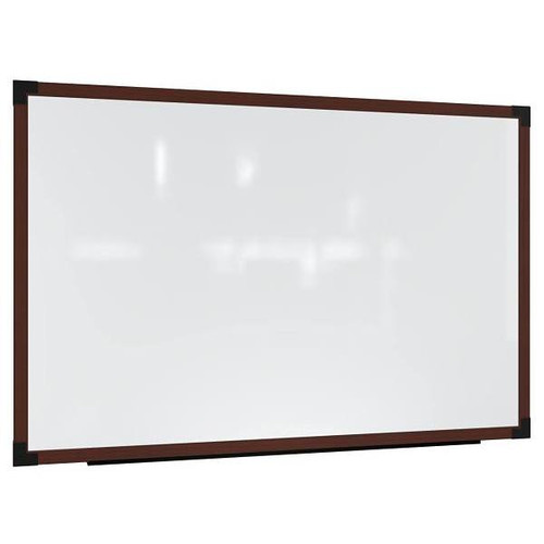 Ghent Prest Wall Whiteboard Magnetic Carmel Oak Frame 4'H X 6'W
