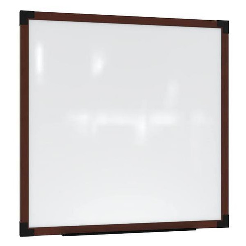Ghent Prest Wall Whiteboard Magnetic Carmel Oak Frame 4'H X 8'W