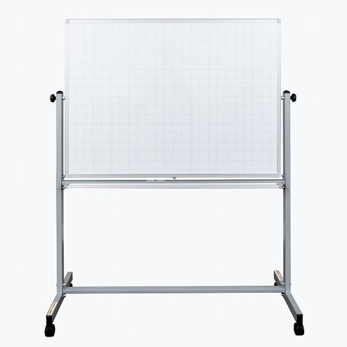 Luxor 48" X 36" Mobile Magnetic Combination Ghost Grid/Whiteboard