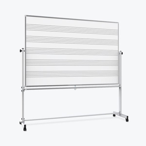 Luxor 72"W X 48"H Mobile Music Whiteboard / Whiteboard