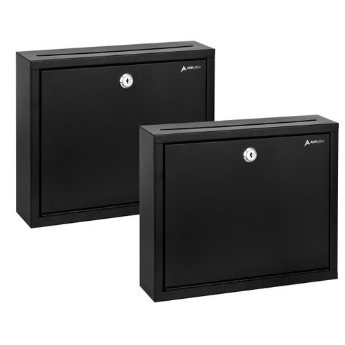 Adir Office Wall Mount Large Steel Drop Box