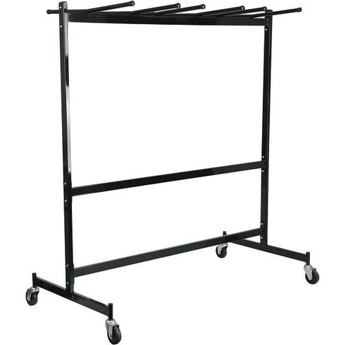 Carnegy Avenue Steel 4-Wheeled Hanging Folding Chair And Table Dolly (Black)