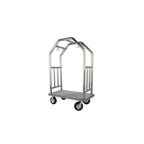 Hospitality 1 Source Estate Series Bellman'S Cart Brushed Stainless Steel