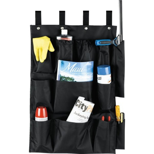 12 Pocket Housekeeping Cart Caddy Black