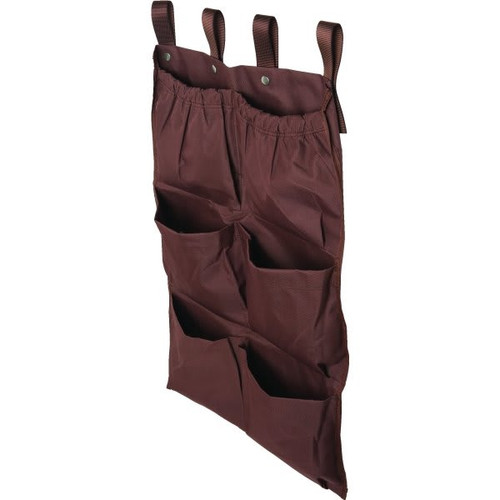 6 Pocket Housekeeping Cart Caddy Brown