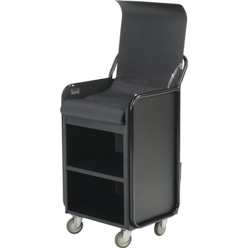 Forbes Tiliter-N-Roll Aluminum Housekeeping Cart Black