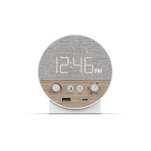 Nonstop Station R Sound Machine And Alarm Clock Wood/White