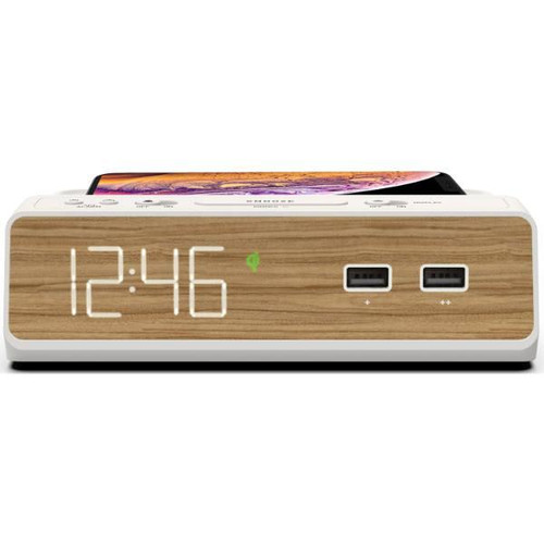 Nonstop Station W Alarm Clock Charging Station With Usb And Q I Wireless